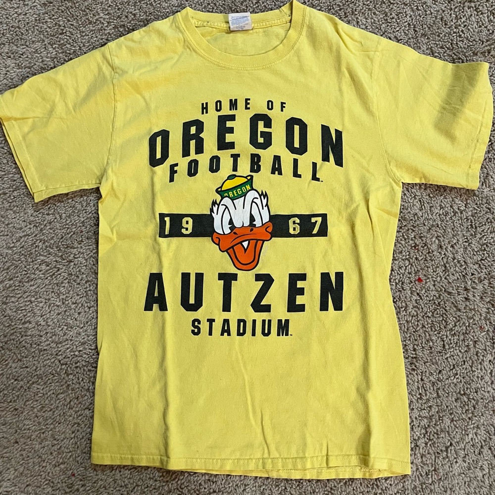 Vintage University Of Oregon Ducks Autzen Shirt. Donald Duck. Used. Small